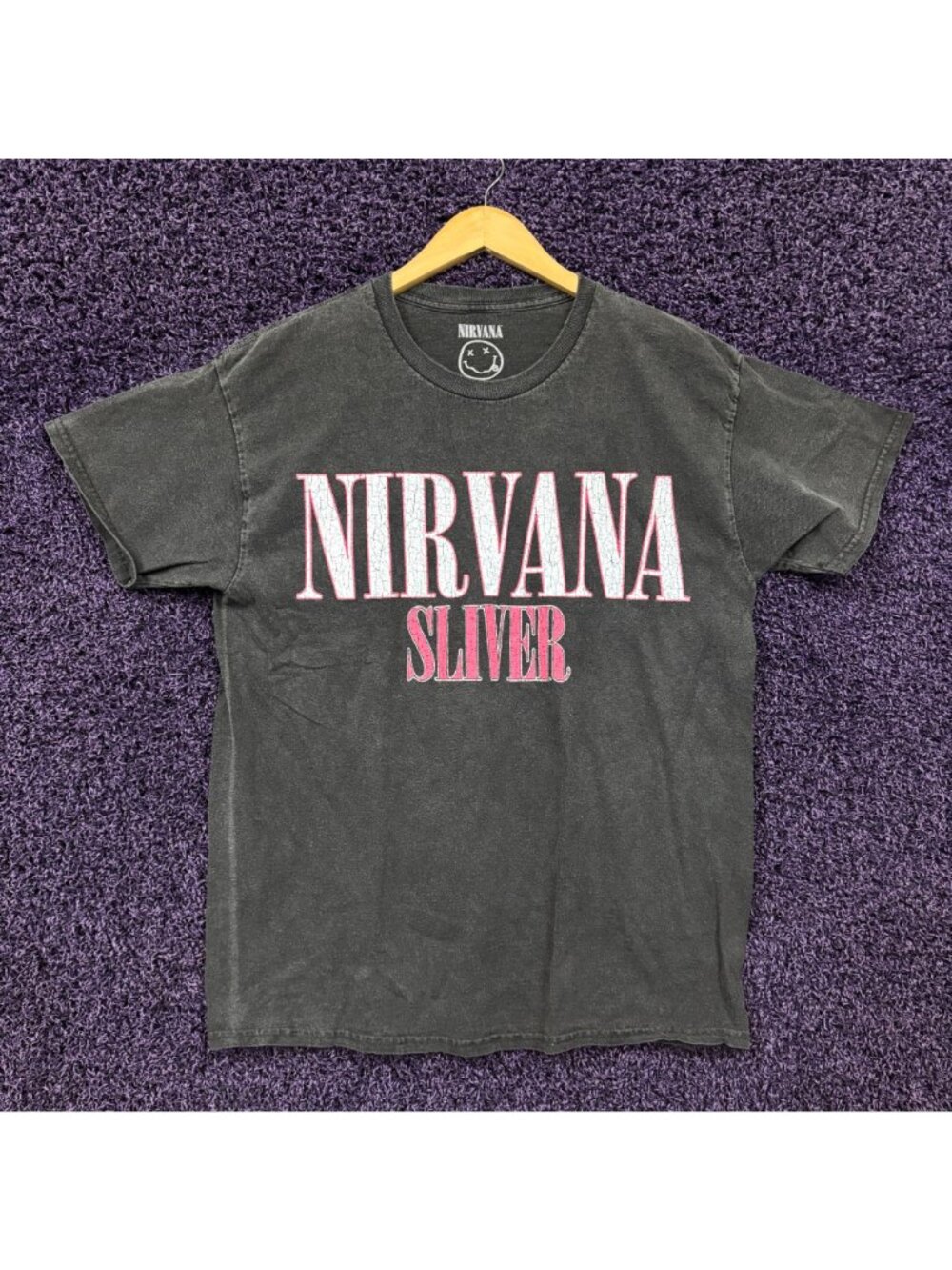 Nirvana Silver Double Sided Rock T-Shirt Medium - Picture 3 of 4